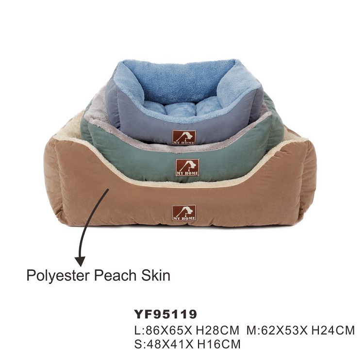 Polyester Peach Skin Orthopedic Washable Skin-friendly Cozy Pet Dog Bed