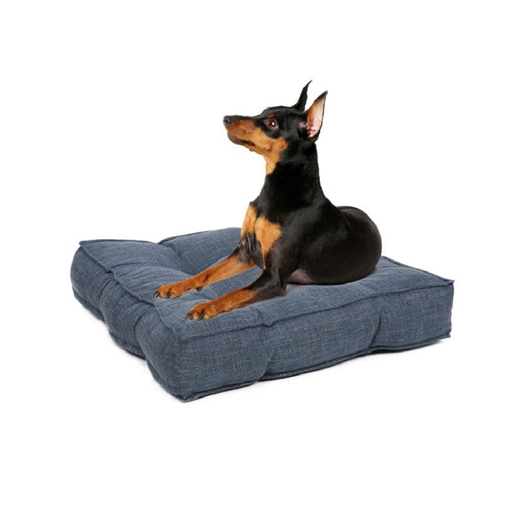 Wholesale Soft Memory Foam Home Use Large Polyester Square Hot Dog Bed