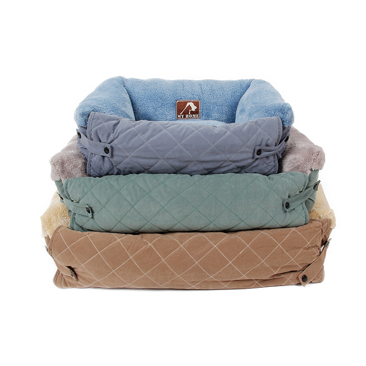 High Quality Polyester Cozy Foam 3 Ways Use Foldable Dog Bed