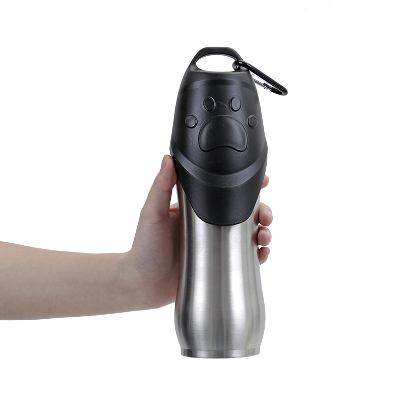 Food Grade BPA Free Stainless Steel Portable Travel Pet Water Dispenser Drinking Water Bottle Dog