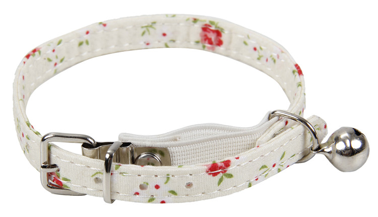 Print Nylon Pet Cute Small Cat Collar with Bell