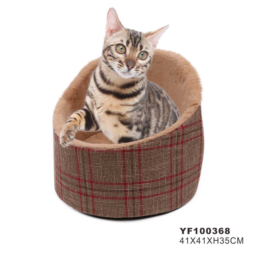 Snoozer Orthopedic Luxury Micro Suede Cozy Pet Cat Cave Bed in Brown