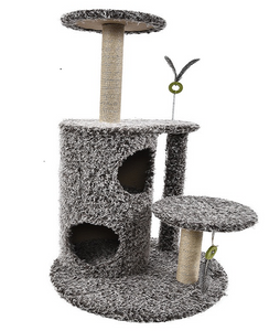 New Plush Wooden Pet Supplier Furniture Toys Cat Scratcher Tree