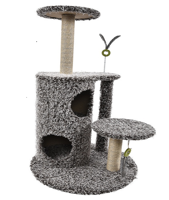New Plush Wooden Pet Supplier Furniture Toys Cat Scratcher Tree