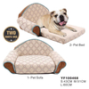 2 in 1 Flip Open Foldable Soft Comfortable Cushion Cave Orthopedic Dog Bed