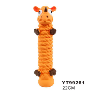 Soft Orange Donkey Design Squeaky Pet Dog Toy
