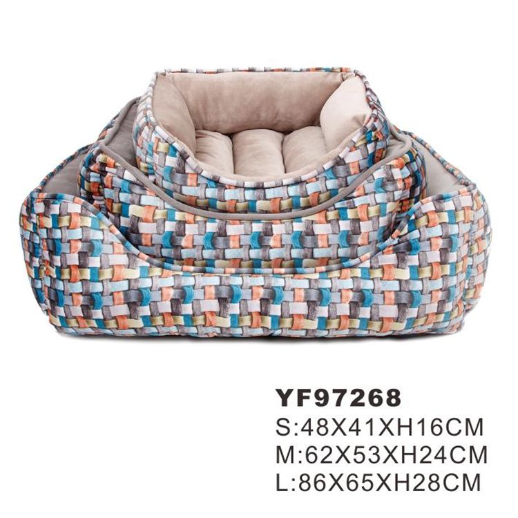 Luxury Plush Eco-friendly Washable Comfortable Pet Dog Bed