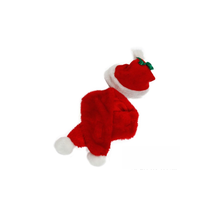 Holiday Party Fancy Red Dress Christmas Dog Clothes