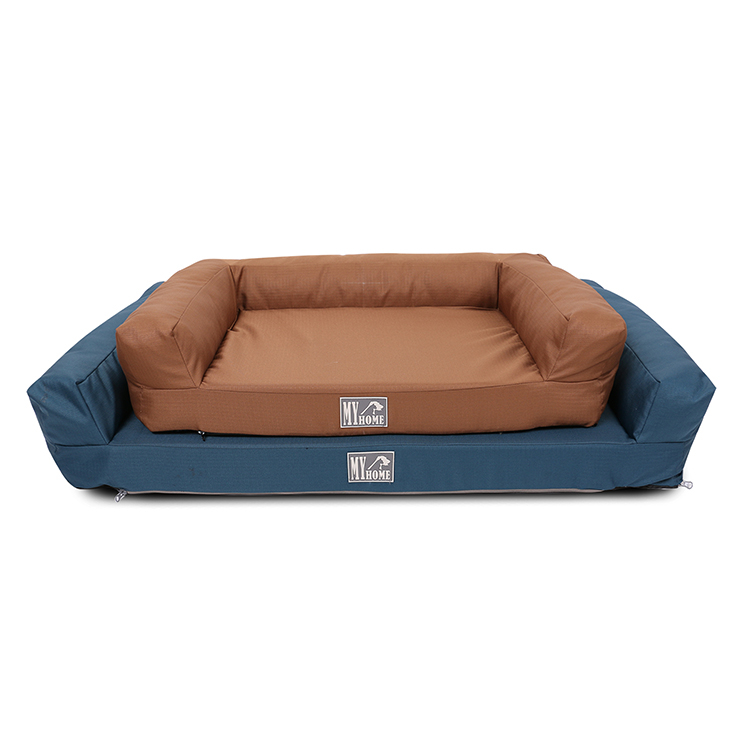 Customized Size Large Long Orthopedic Square Waterproof Oxford Dog Bed