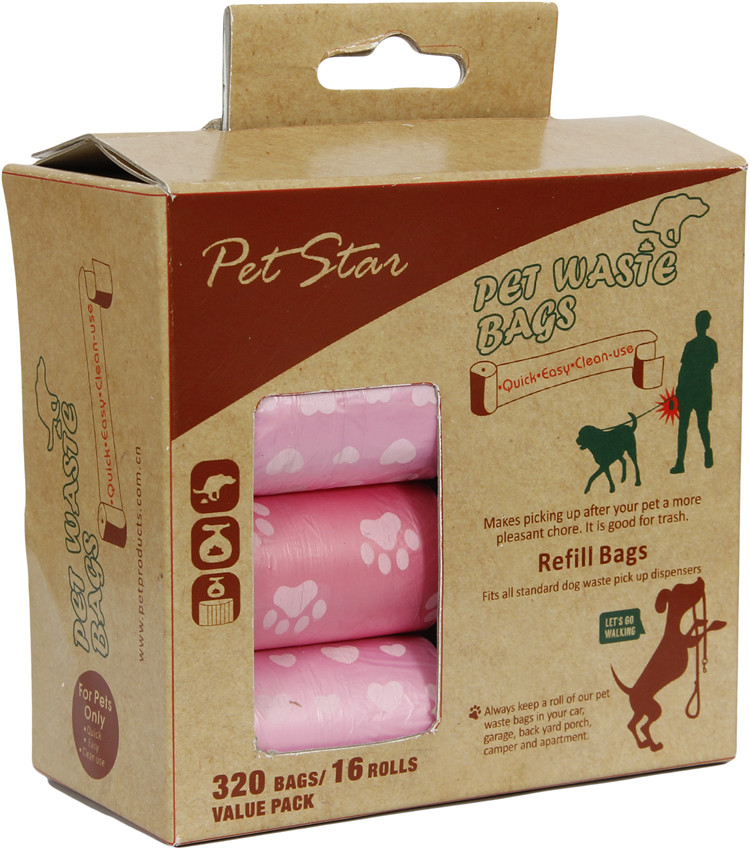 Unscented Environment Friendly Compostable Pet Poop Bags