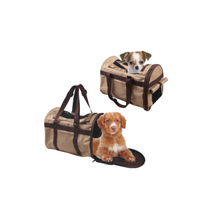 Promotional soft fabric convenient square luxury dog carrier pet bags