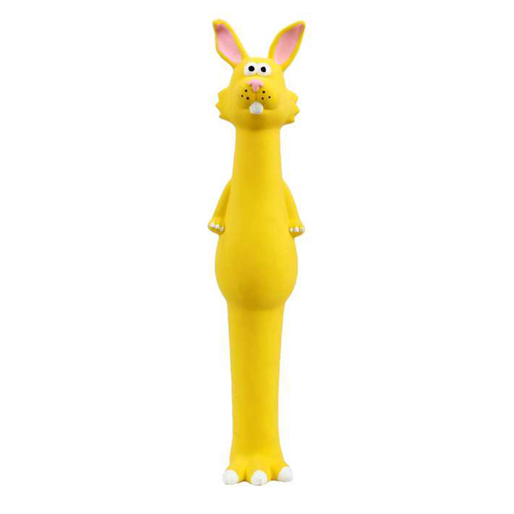 Wholesale Squeak Cute Rabbit Shape Pet Latex Chew Dog Toy