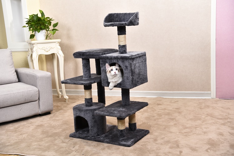 Factory Beautiful Furniture Cat Tower Wood Tree