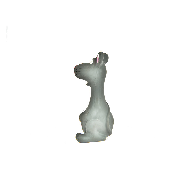 Gray Lovely Security Interesting Latex Mouse Squawking Non Toxic Chew Dog Toy