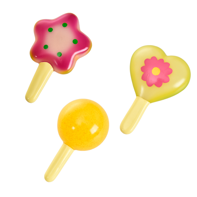 Lollipop Shaped Non Toxic Safety Durable Latex Squeak Pet Toys