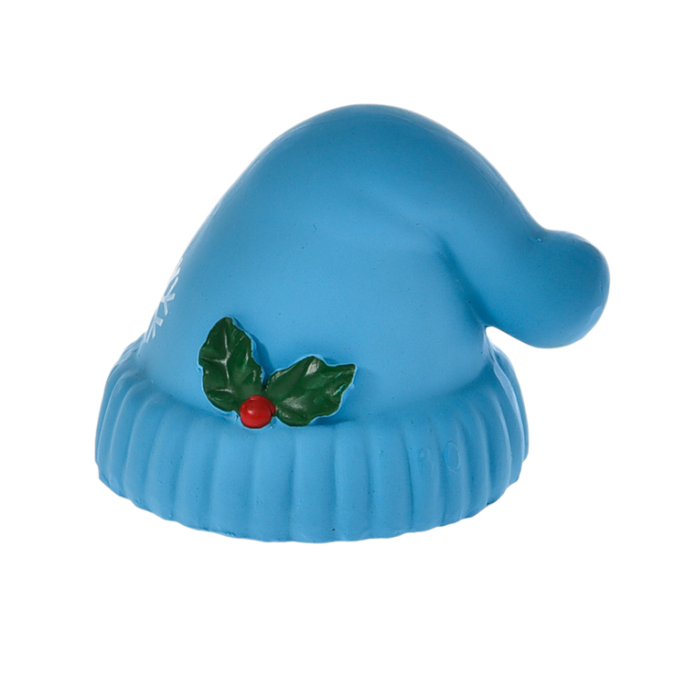 Christmas Durable Hat Harmless Latex Squeak Pet Toys for Holiday