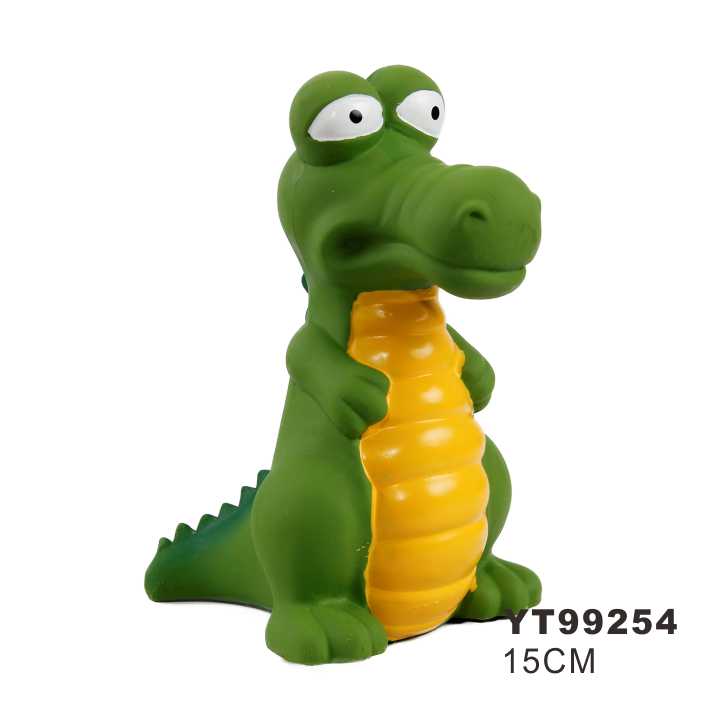 Promotion Cute Pet Products Crocodile Shape Squeak Toy Dog
