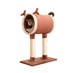 Custom Logo Brown Pet Furniture Cat Tree House