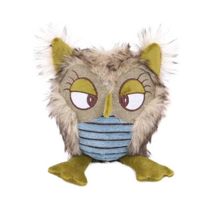 Organic Pet Products Wholesale Owl Shape Plush Dog Toy
