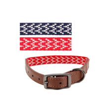 Fashion Nylon Leather Solid Color Dog Collar