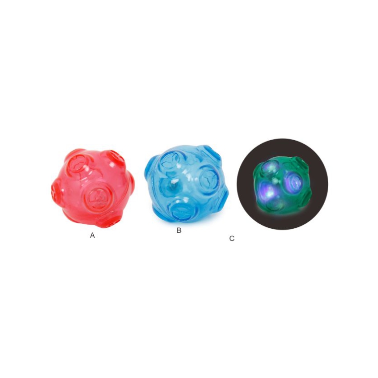 Pet toy manufacturer led pet chew squeaky dog TPR ball toys
