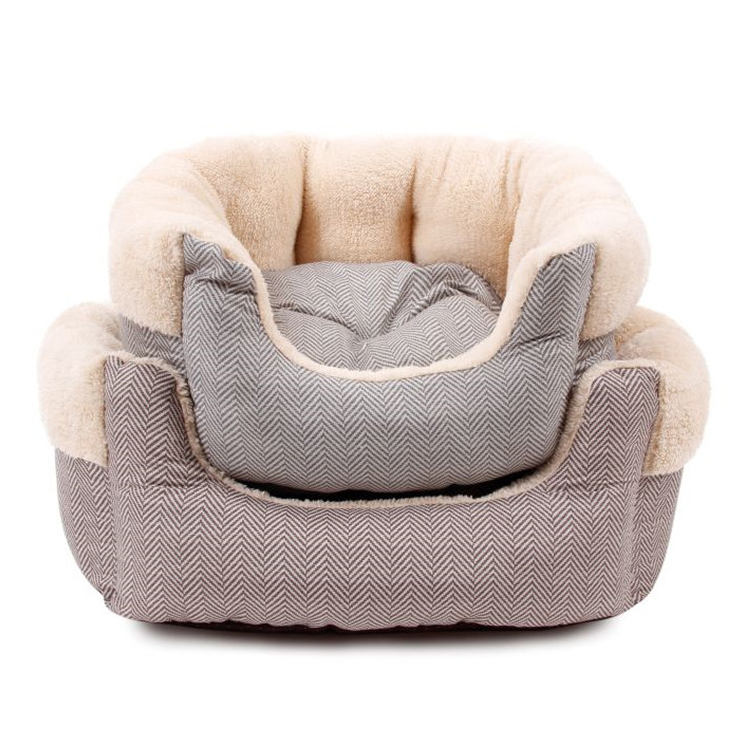 Wholesale Outside Plush Lambswool Sofa Dog Bed