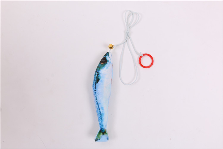 Petstar Wholesale Pet Cat Interactive Playing Toy Sticks with Finger Ring Fish