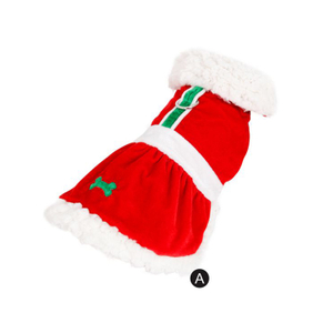 Holiday Pet Santa Claus Fancy Red Dog Christmas Dress
