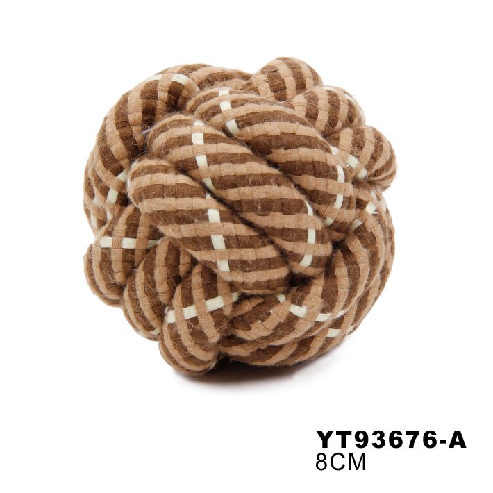 PETSTAR Durable Customized Dog Chew Ball Rope Toy