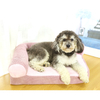 Customized Comfortable Pink Skin-Friendly Corn Kernels Style Fabric Pet Dog Bed