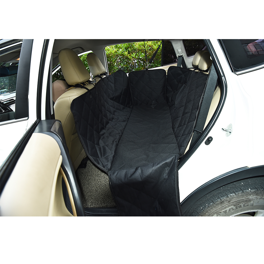 Petstar Oxford Waterproof Dog Car Hammock Seat Cover With Zipper And Storage Pocket