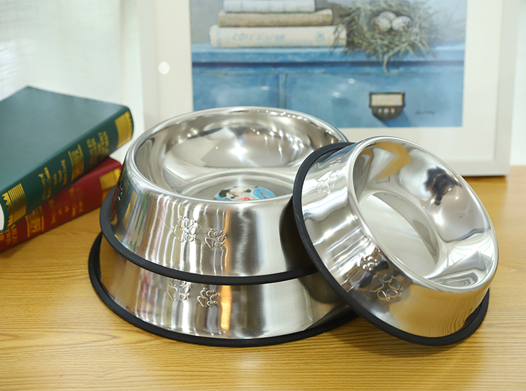 Wholesale Easy Clean Stainless Steel Dog Food Bowl