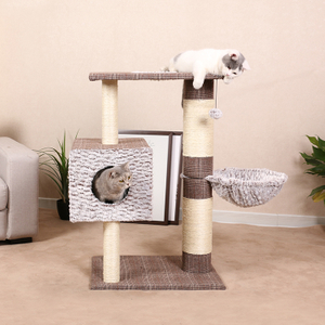 Strong Post Cat Tree Best, Fashion Cat Scratching Post Cat Tree With Plush Ball