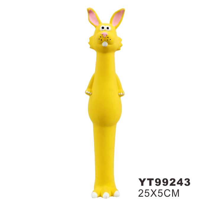 Wholesale Squeak Cute Rabbit Shape Pet Latex Chew Dog Toy