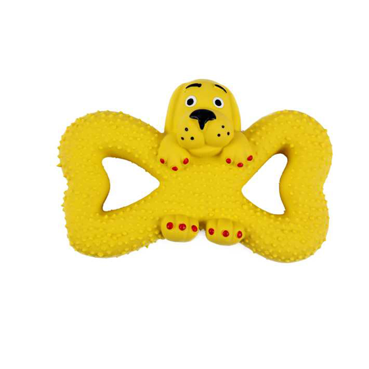 Cartoon Design Cute Squeak Latex Chew Dog Toy