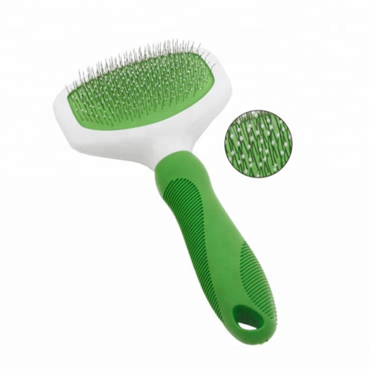 Petstar Wholesale Hair Bath Grooming Dog Pet Brush with Rubber Handle