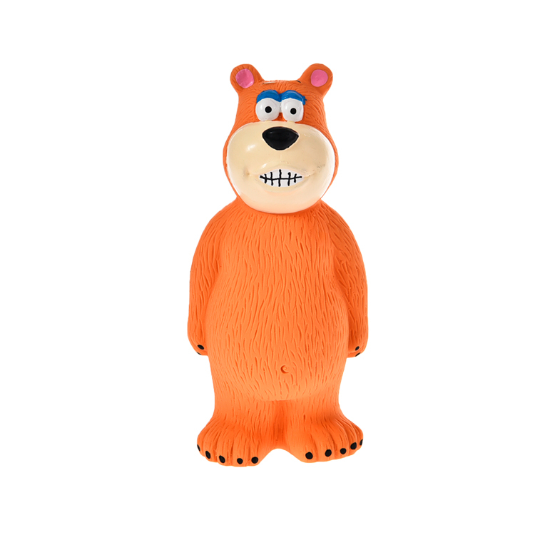 Durable Bear Cute Non-Toxic Interesting Latex Squeak Pet Toys