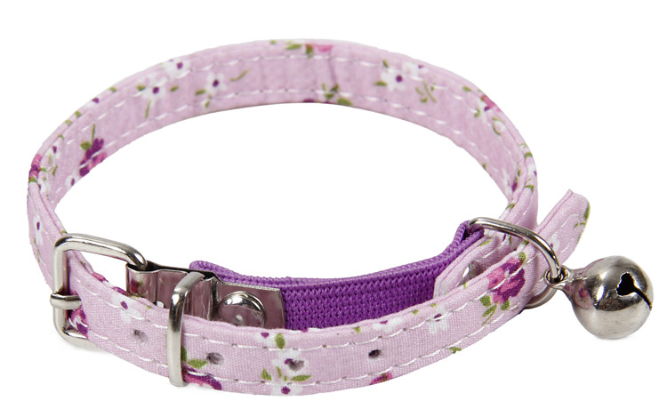 Print Nylon Pet Cute Small Cat Collar with Bell