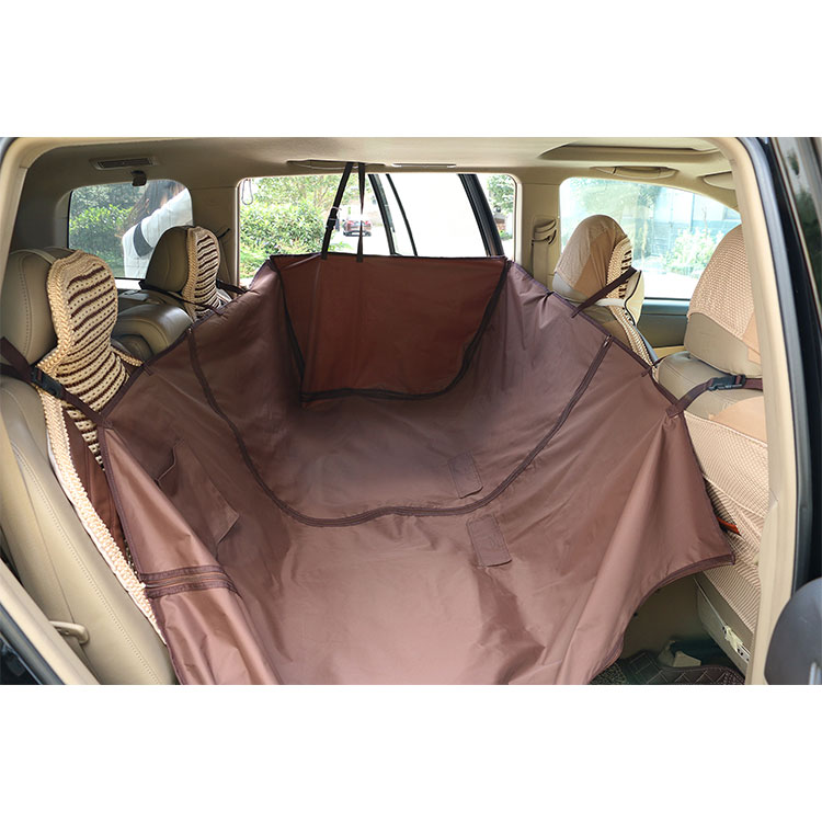 Soft Check Oxford Pet Dog Car Seat Cover For Outing