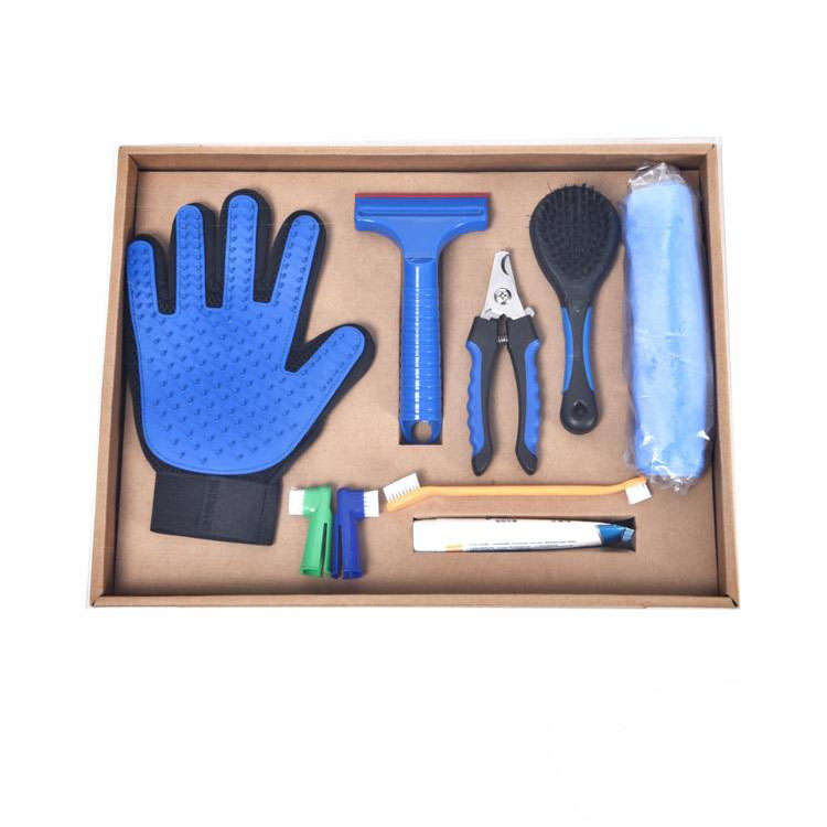 Unified Style Beautiful Easy To Use And Storage Cat Dog Grooming Glove Set