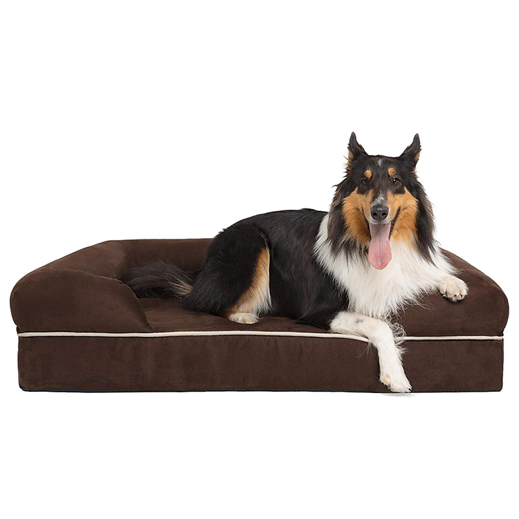 Popular Pet Lounge Sofa Orthopedic Removable Cover Mattress Memory Foam Dog Bed