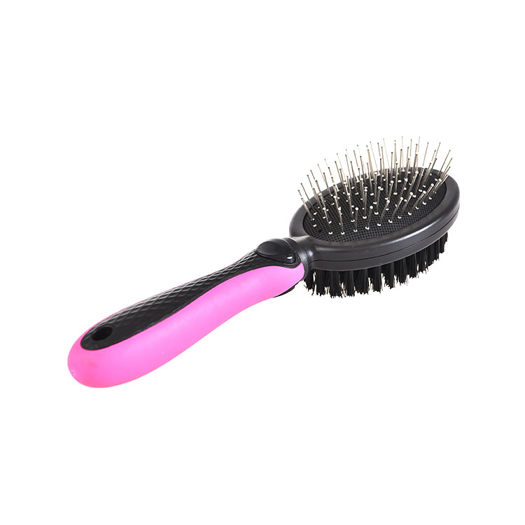 Plastic Double-side Colorful Soft Pet Hair Brush