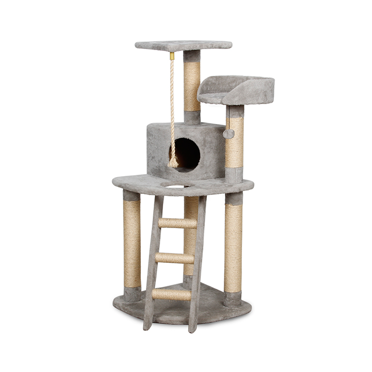 Cat Furniture Pet Scratching Post Cat Climbing Tree House With Ladder