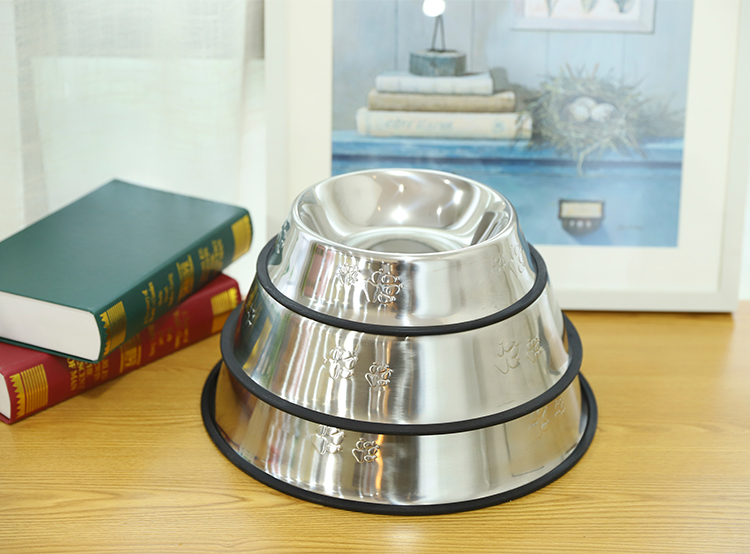 Wholesale Easy Clean Stainless Steel Dog Food Bowl