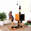 PeStar 360 Degrees Rotating Cat Stick Wood Cat Tree House Furniture