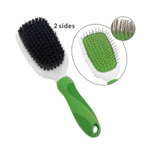Eco-Friendly Double Sided Pin Bristle Brush, Dog Hair Grooming Brushes