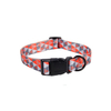 Factory supply nylon colorful plaid dog collar checkered