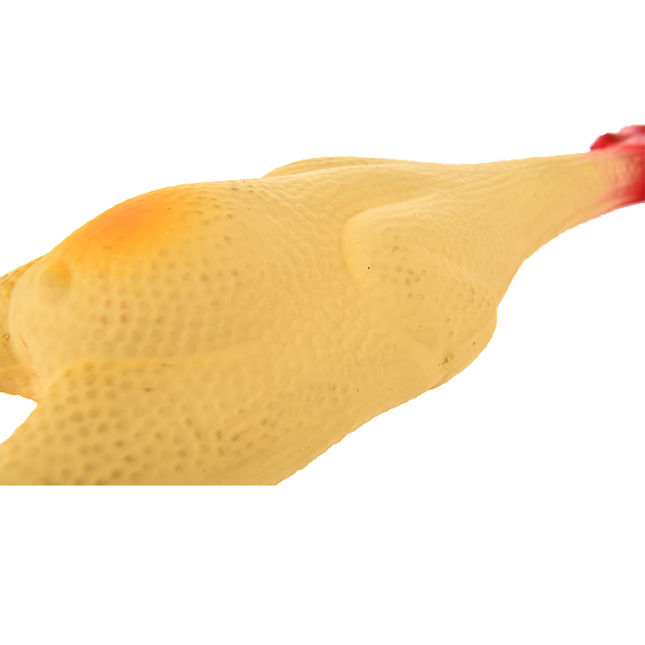 Durable Chicken Shaped Non Toxic Safety Squeaker Chew Interactive Pet Toy