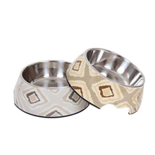 Serrated Bowl Bottom Cute Stainless Steel Dog Food Bowl