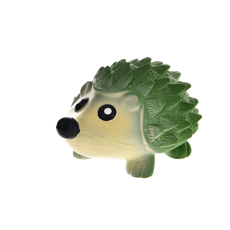 Hedgehog Shaped Non Toxic Safety Latex Squeak Pet Toys for Chewing